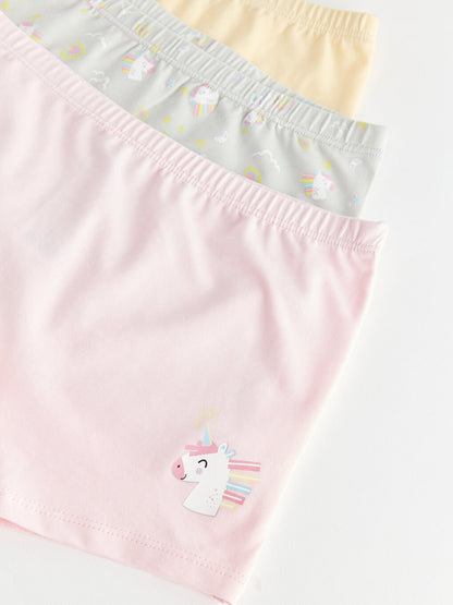 Printed Girls' Boxer 3-Piece