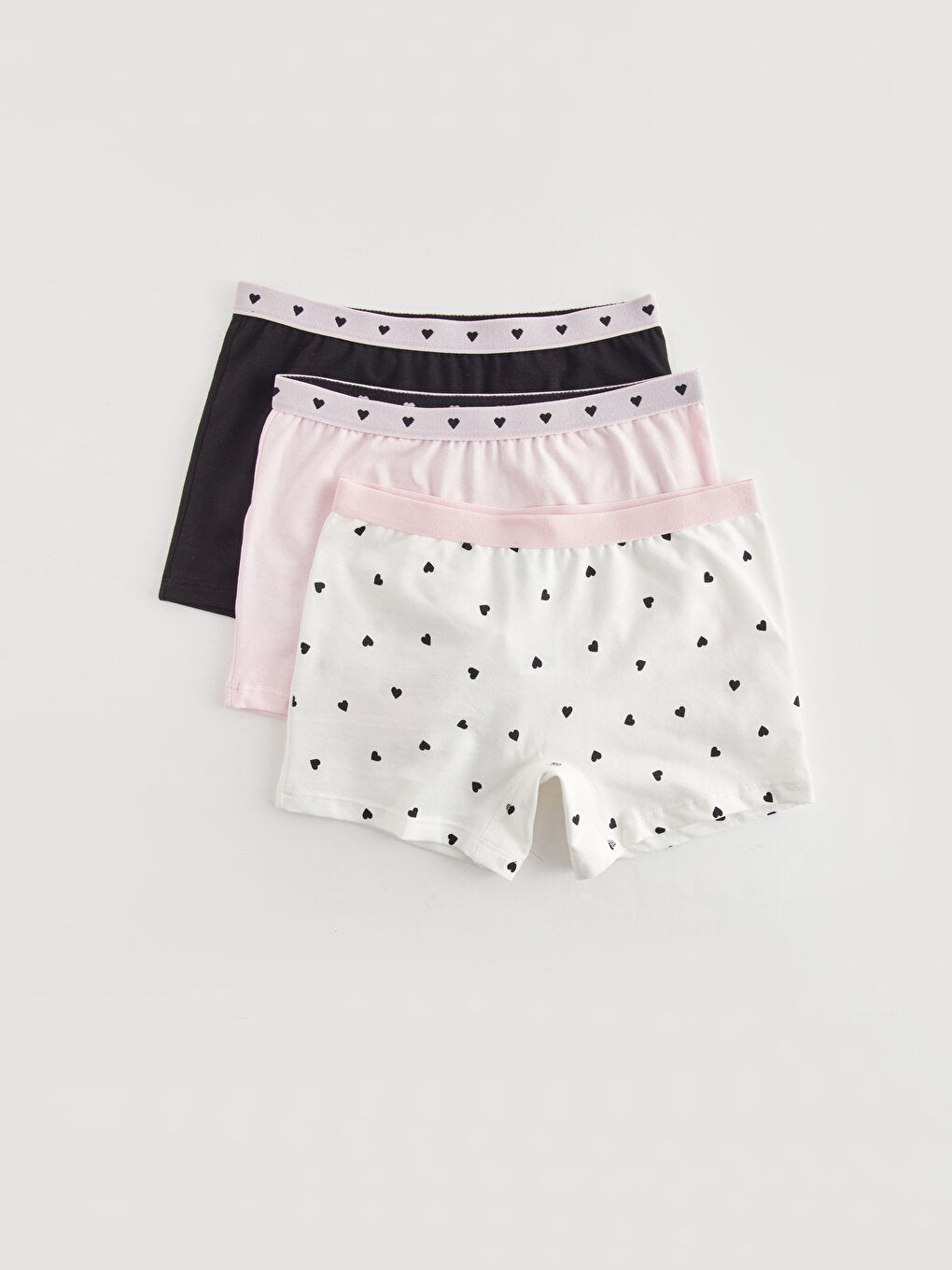 Printed Cotton Girl's Boxer Set of 3