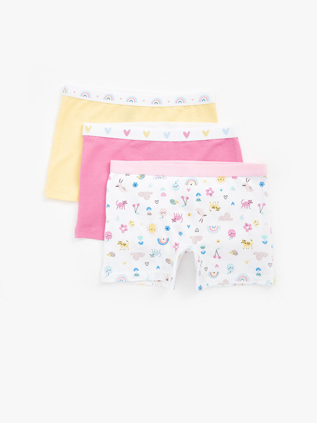 Printed Girls' Boxer 3-Piece