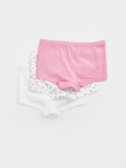 Printed Girls' Boxer 3-Piece