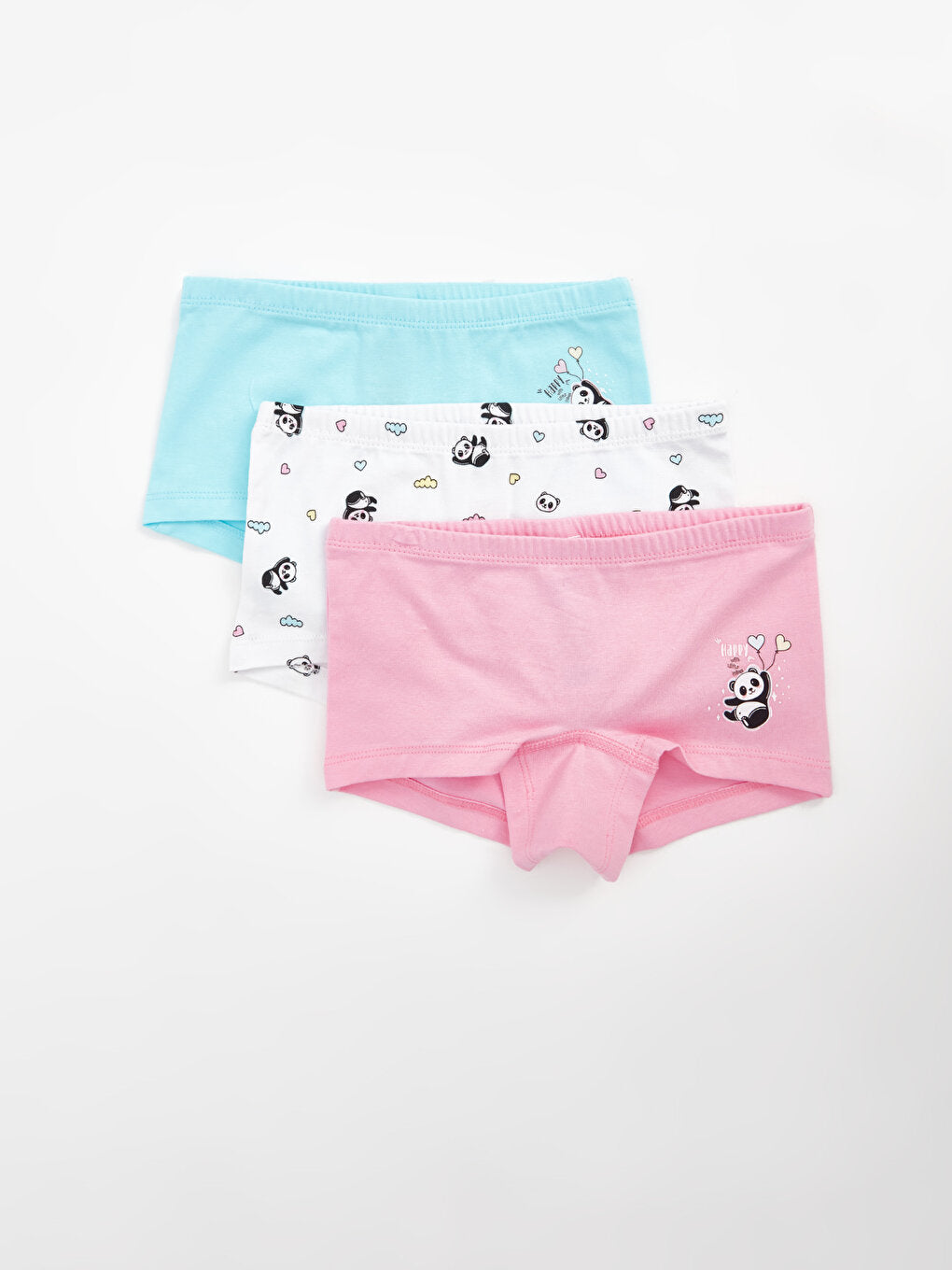 Printed Cotton Girl's Boxer Set of 3