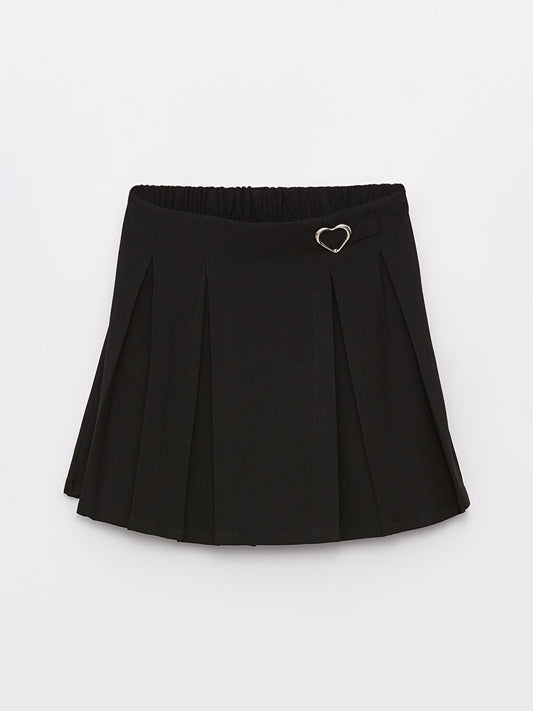 Girl's Short Skirt with Elastic Waist