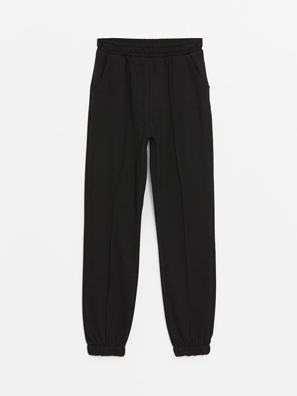 Basic Girl's Jogger Sweatpants with Elastic Waist