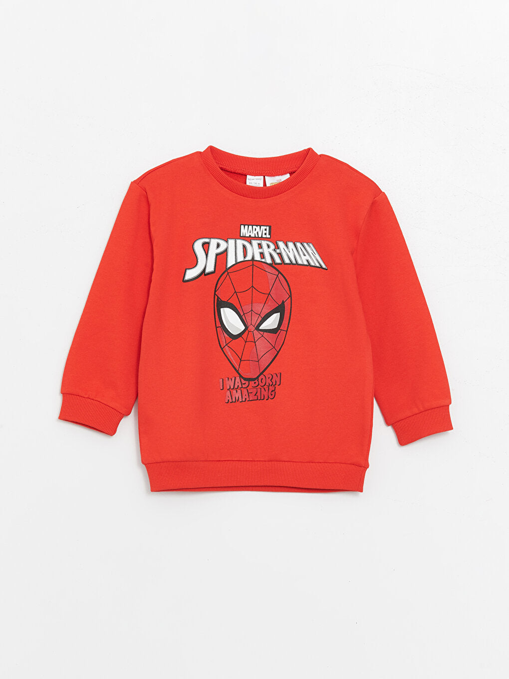 Crew Neck Spiderman Printed Baby Boy Sweatshirt and Tracksuit Bottom 2-Piece Set