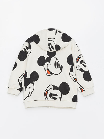 Crew Neck Mickey Mouse Printed Baby Boy 3-Piece Set