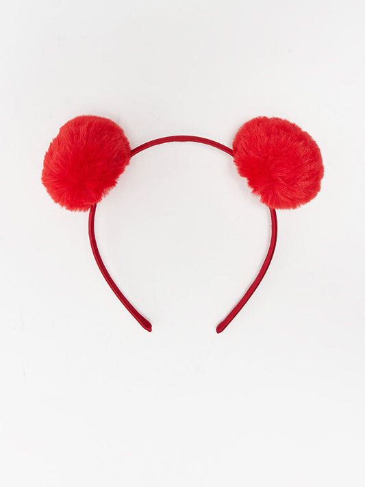 Girl's Crown with Pompom Detail