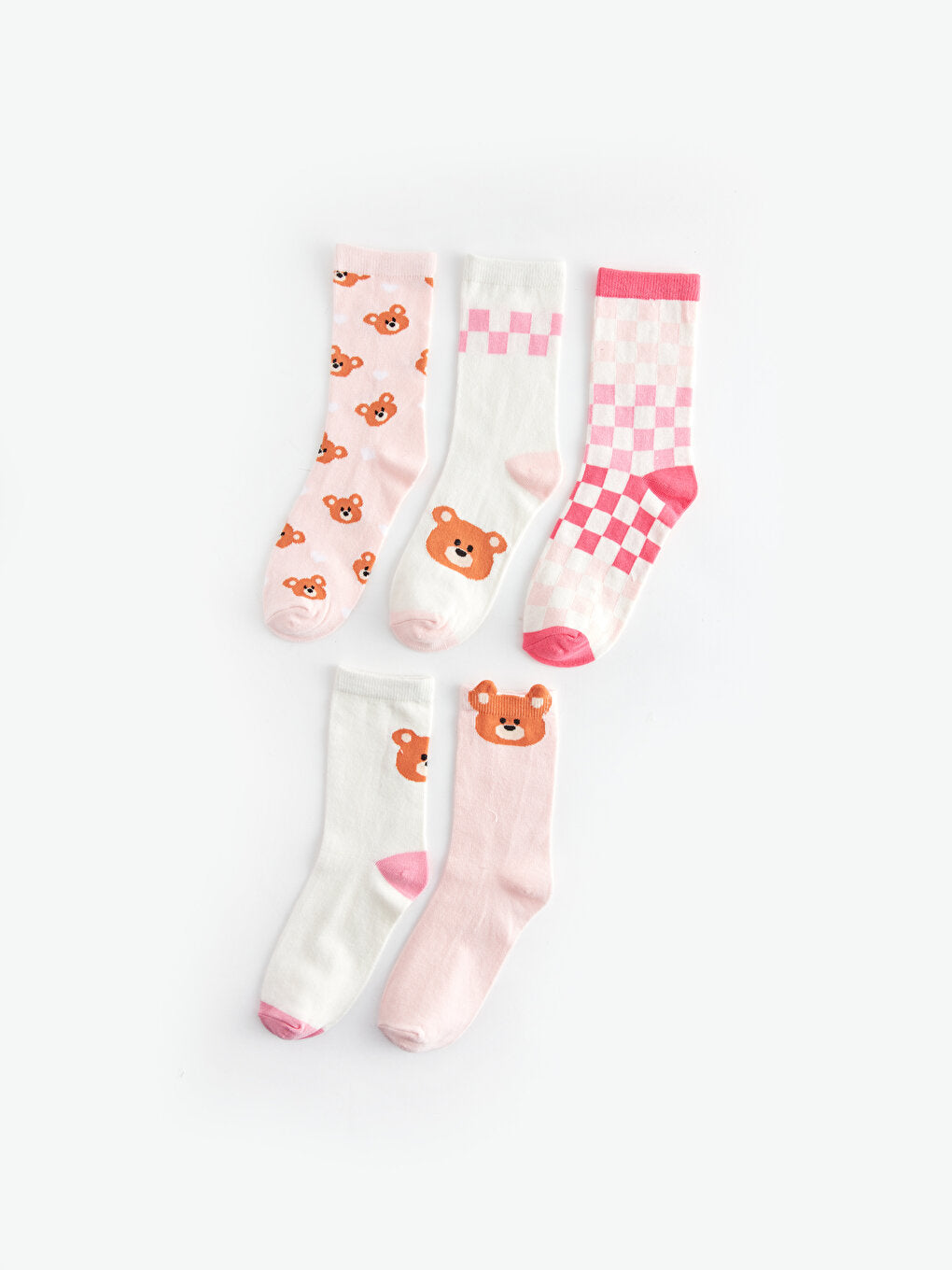 Patterned Girl's Socks 5-pack