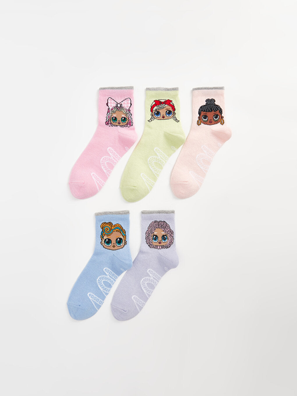 LOL Surprise OMG Licensed Girl's Socks 5 Pack