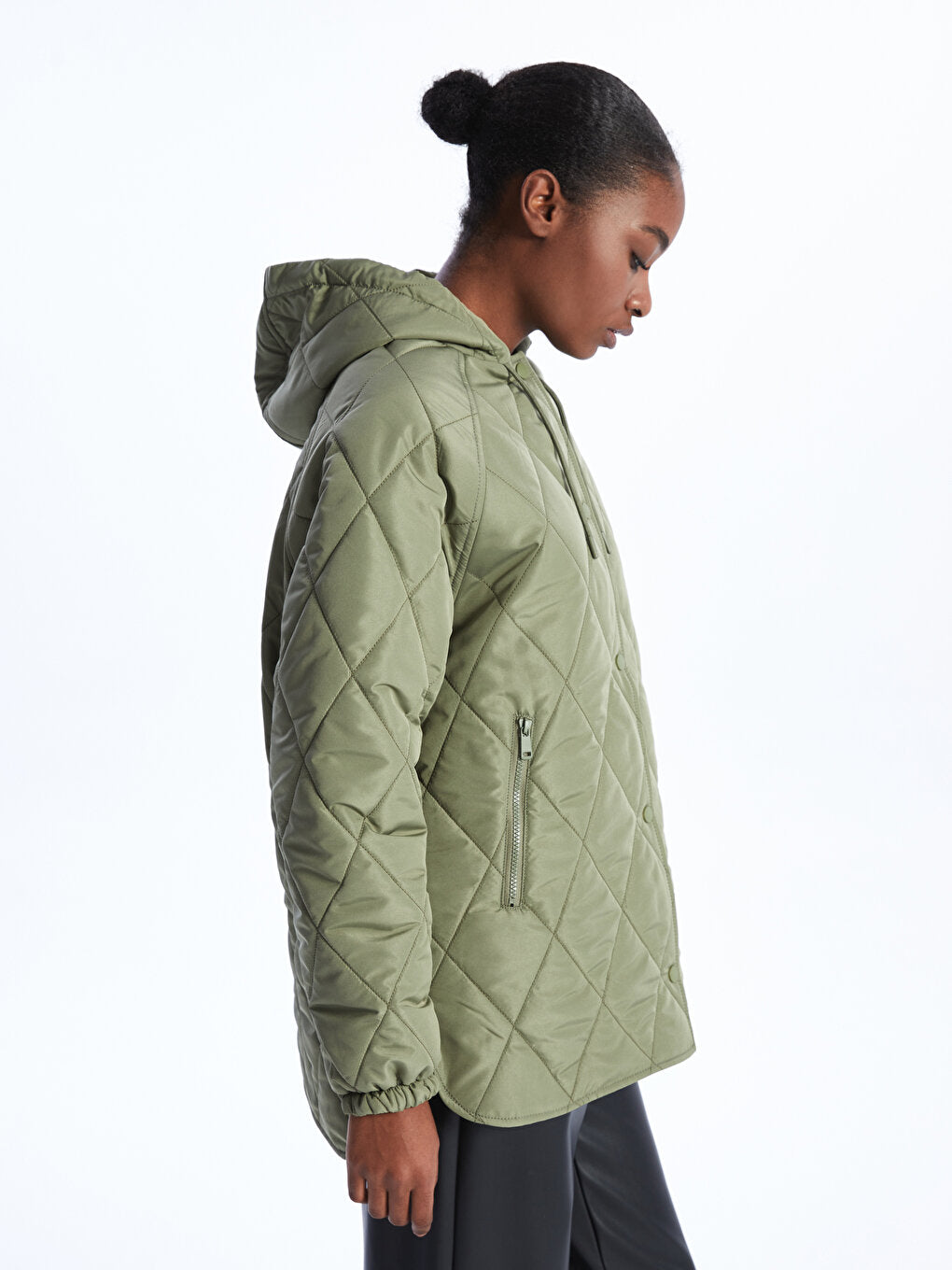 Hooded Quilted Women's Puffer Coat