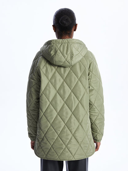 Hooded Quilted Women's Puffer Coat