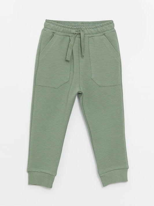 Basic Baby Boy Jogger Sweatpants with Elastic Waist