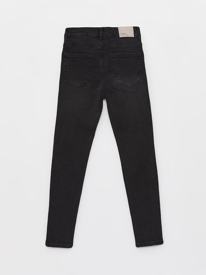 Super Skinny Fit Ripped Detailed Boy's Jean Trousers