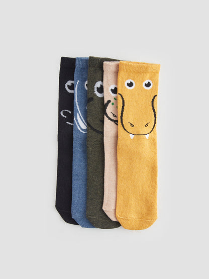 Patterned Boy Socks Pack of 5