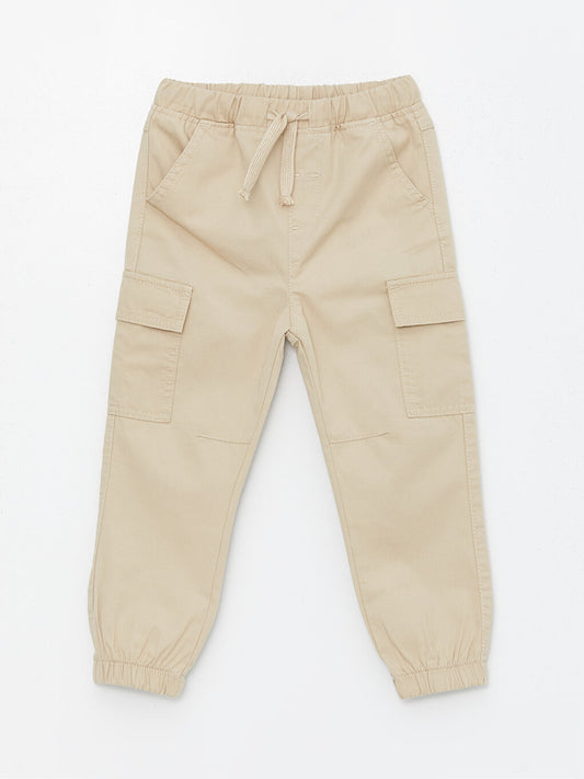 Basic Baby Boy Jogger Pants with Elastic Waist