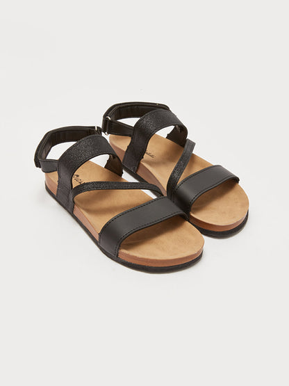 Girls' Sandals with Lacing Detail