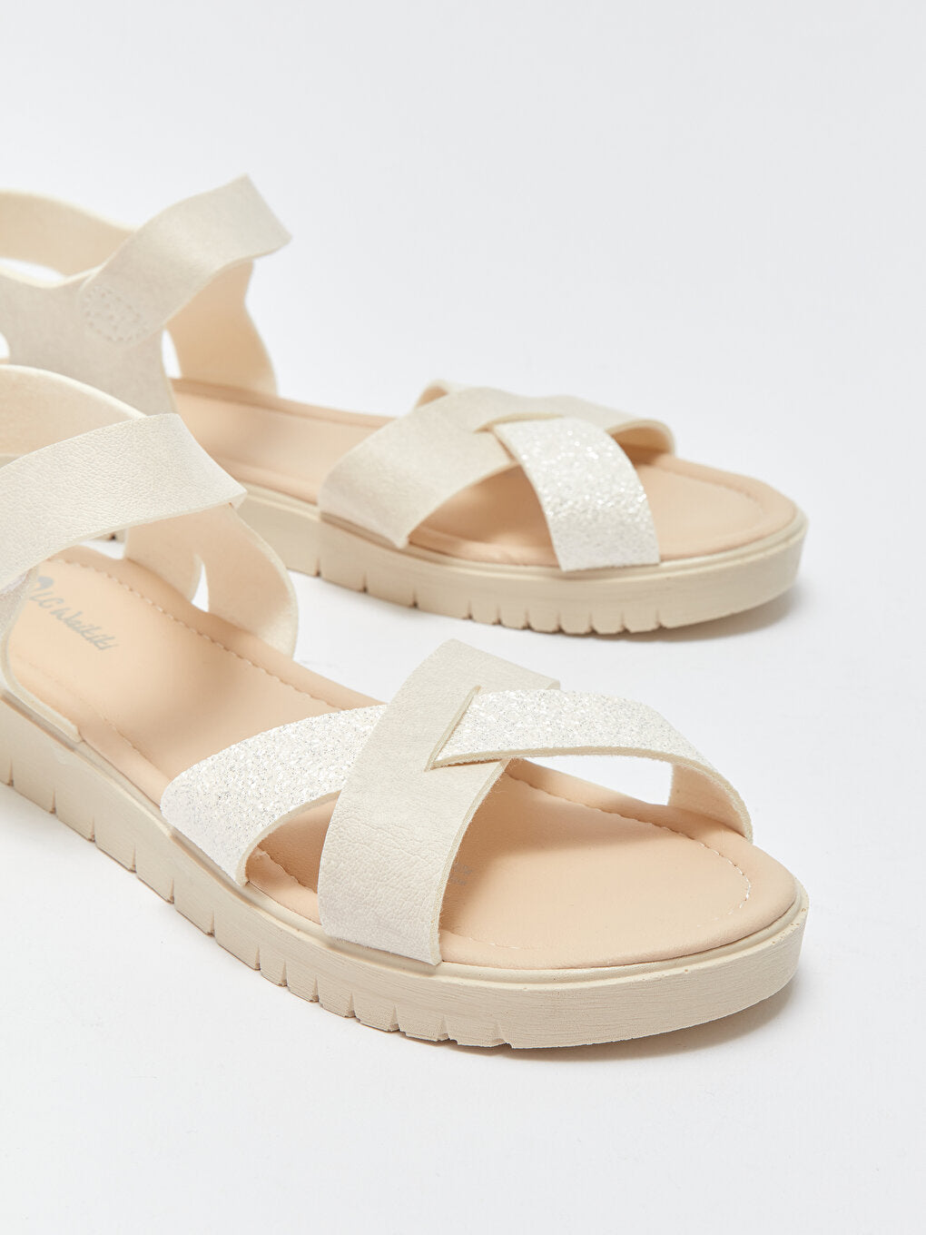 Leather Look Girls' Sandals