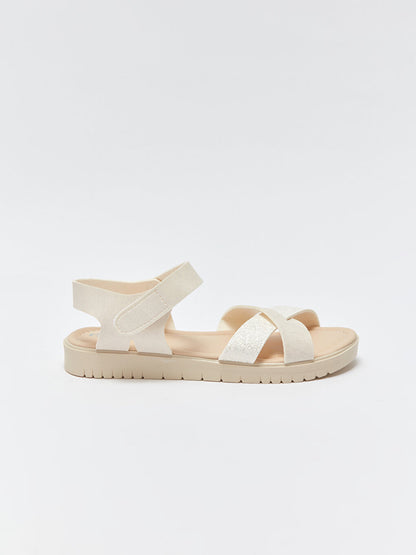 Leather Look Girls' Sandals