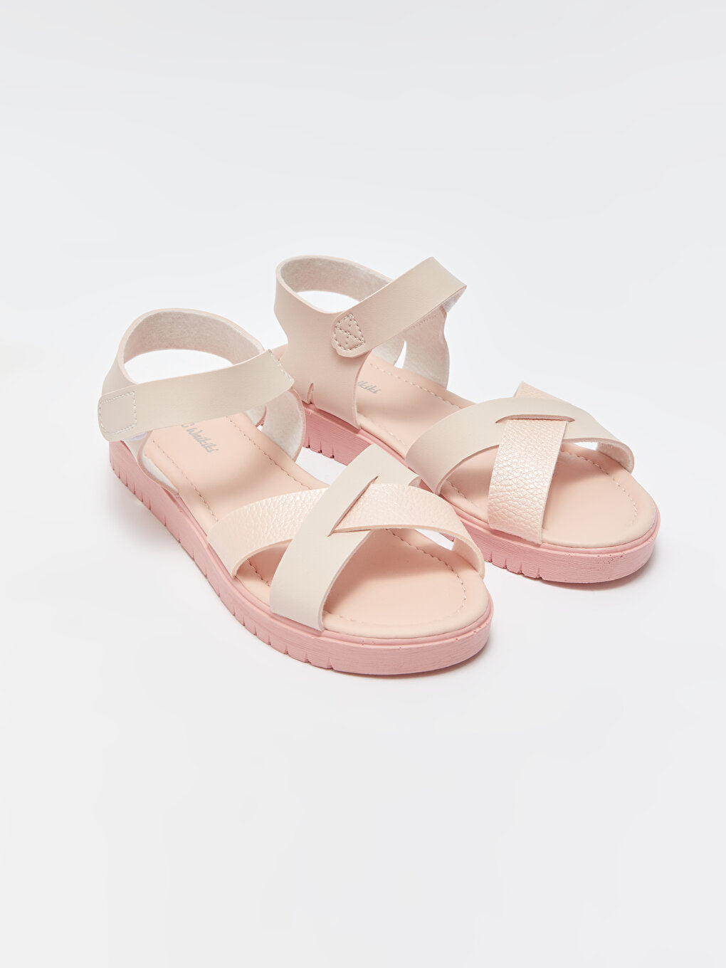 Leather Look Girls' Sandals