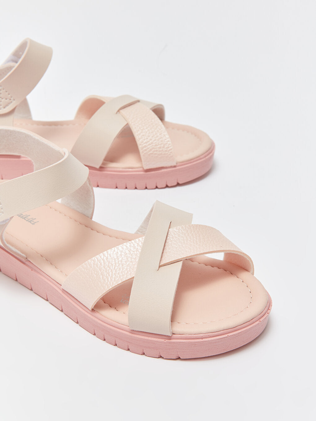 Leather Look Girls' Sandals