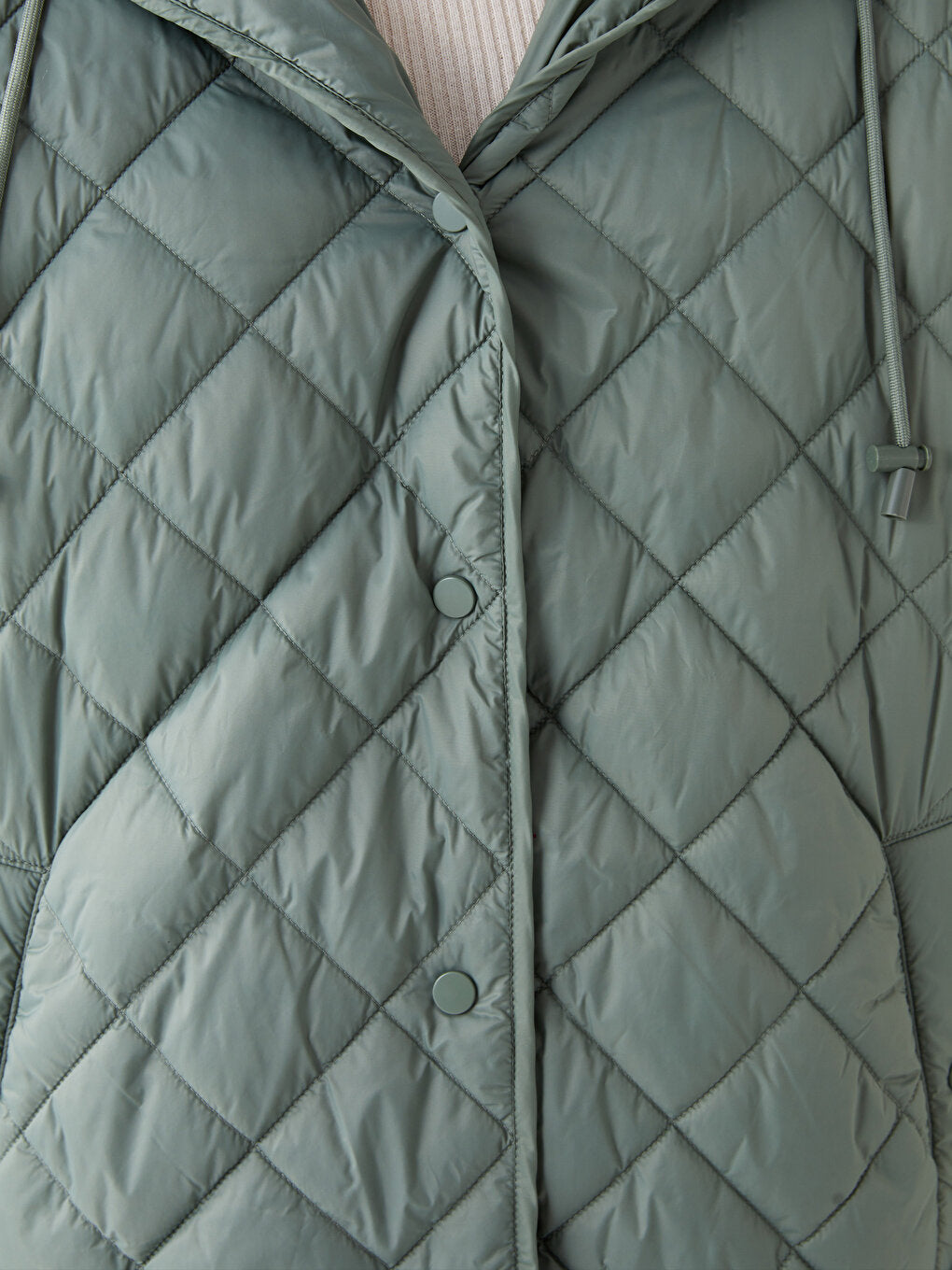 Hooded Quilted Oversize Women's Puffer Jacket