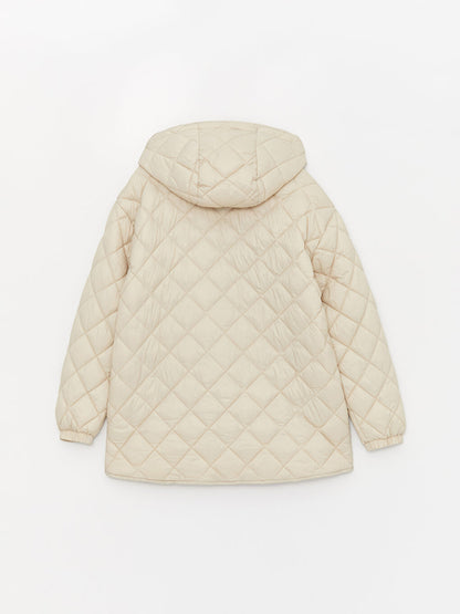 Hooded Quilted Oversize Women's Puffer Jacket