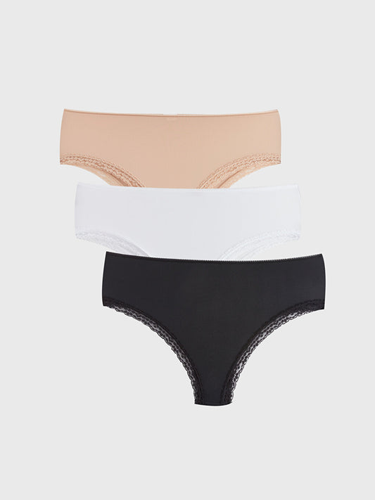 Plain Brazilian Panties 3 Pack