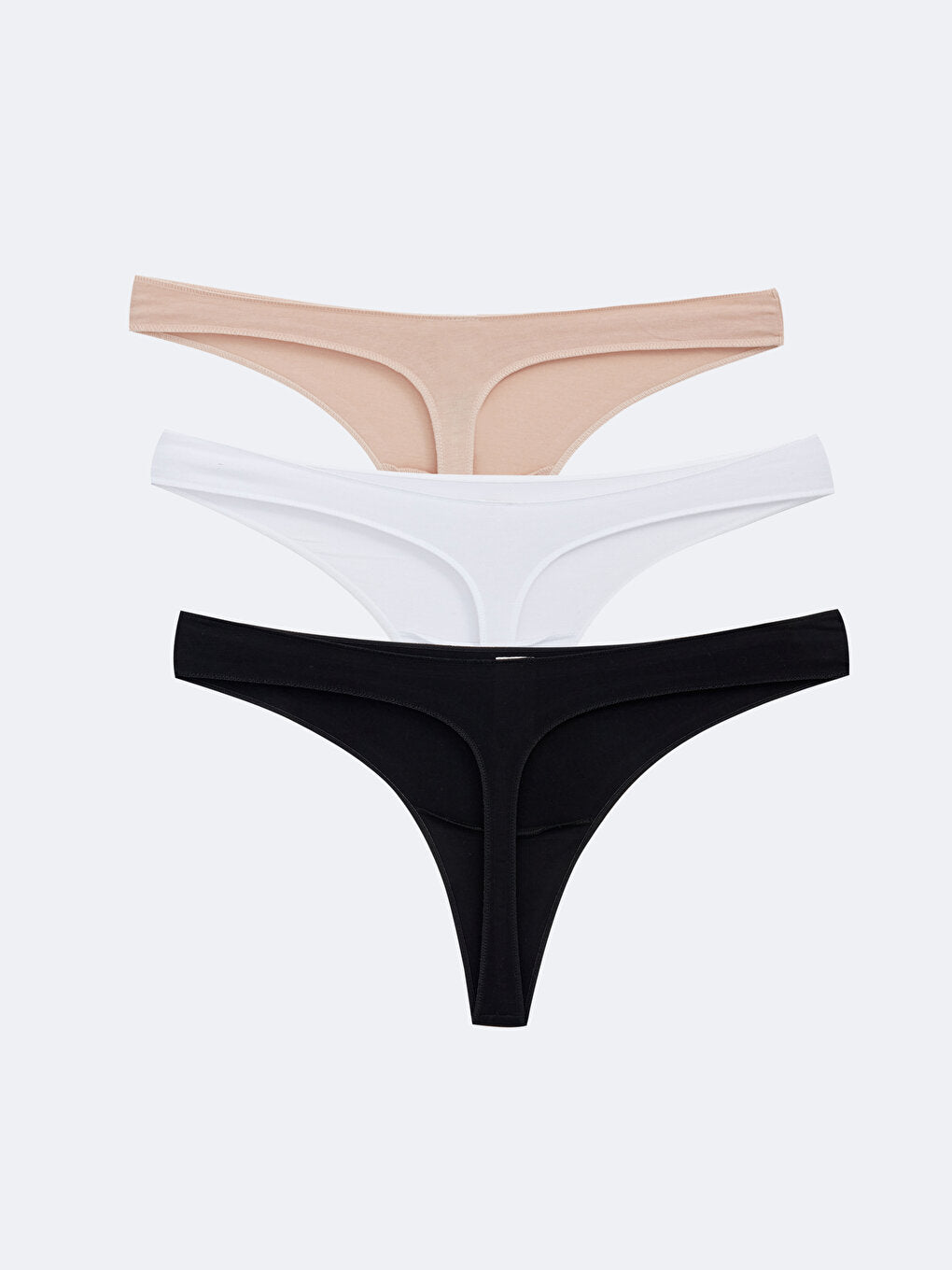 Plain Thong Panties 3 Pack