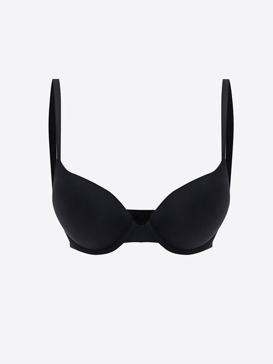 Underwire Padded Plain T-Shirt Bra