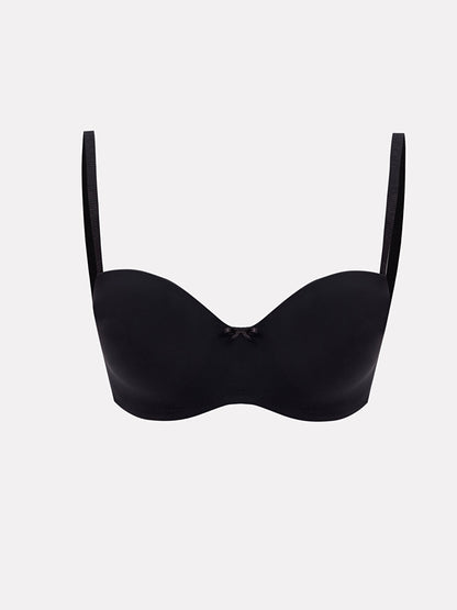 Underwire Unpadded Plain Strapless Bra