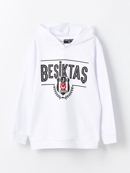 Beşiktaş Printed Long Sleeve Boy Hoodie