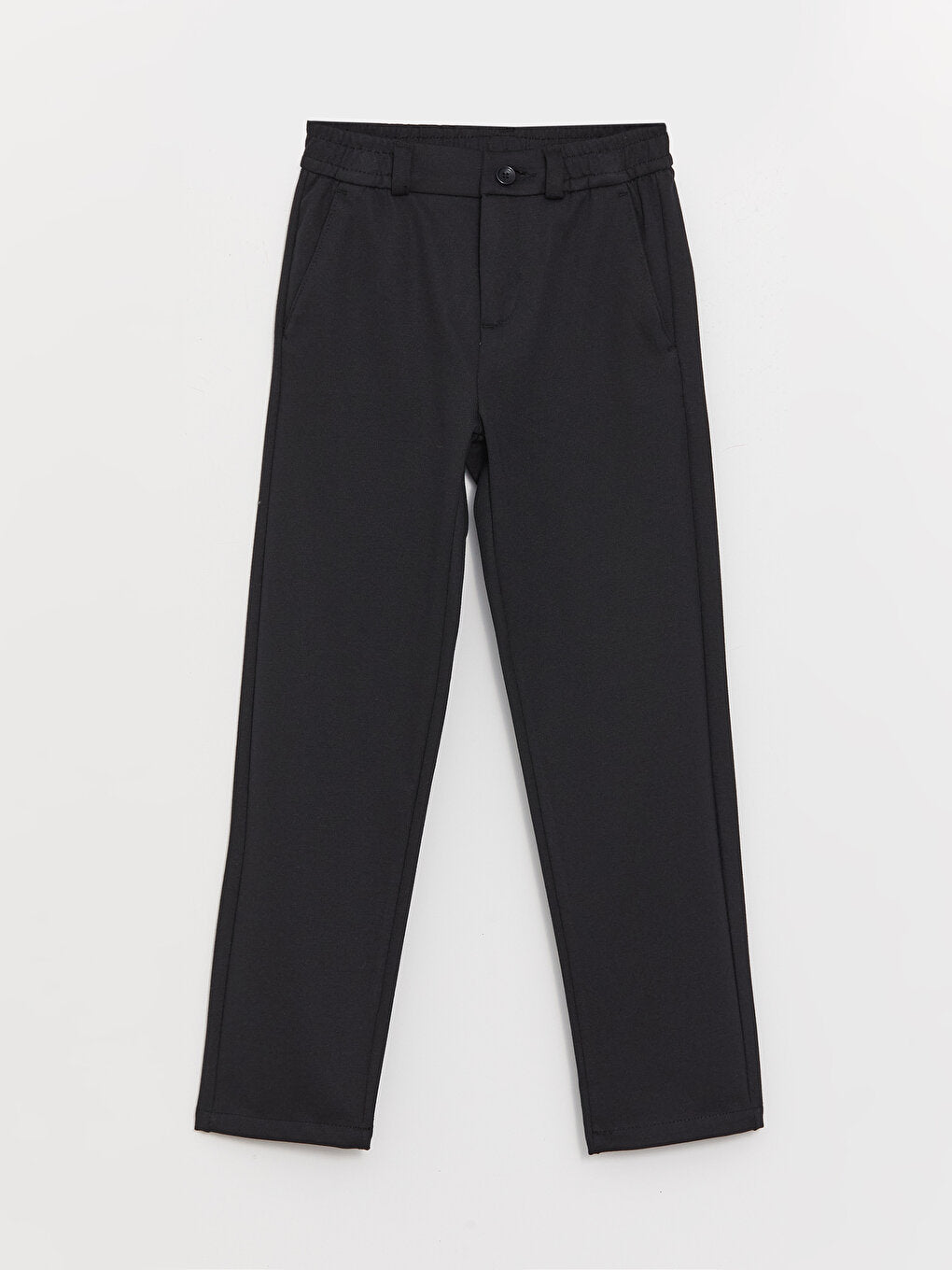 Slim Fit Boy's Trousers with Elastic Waist