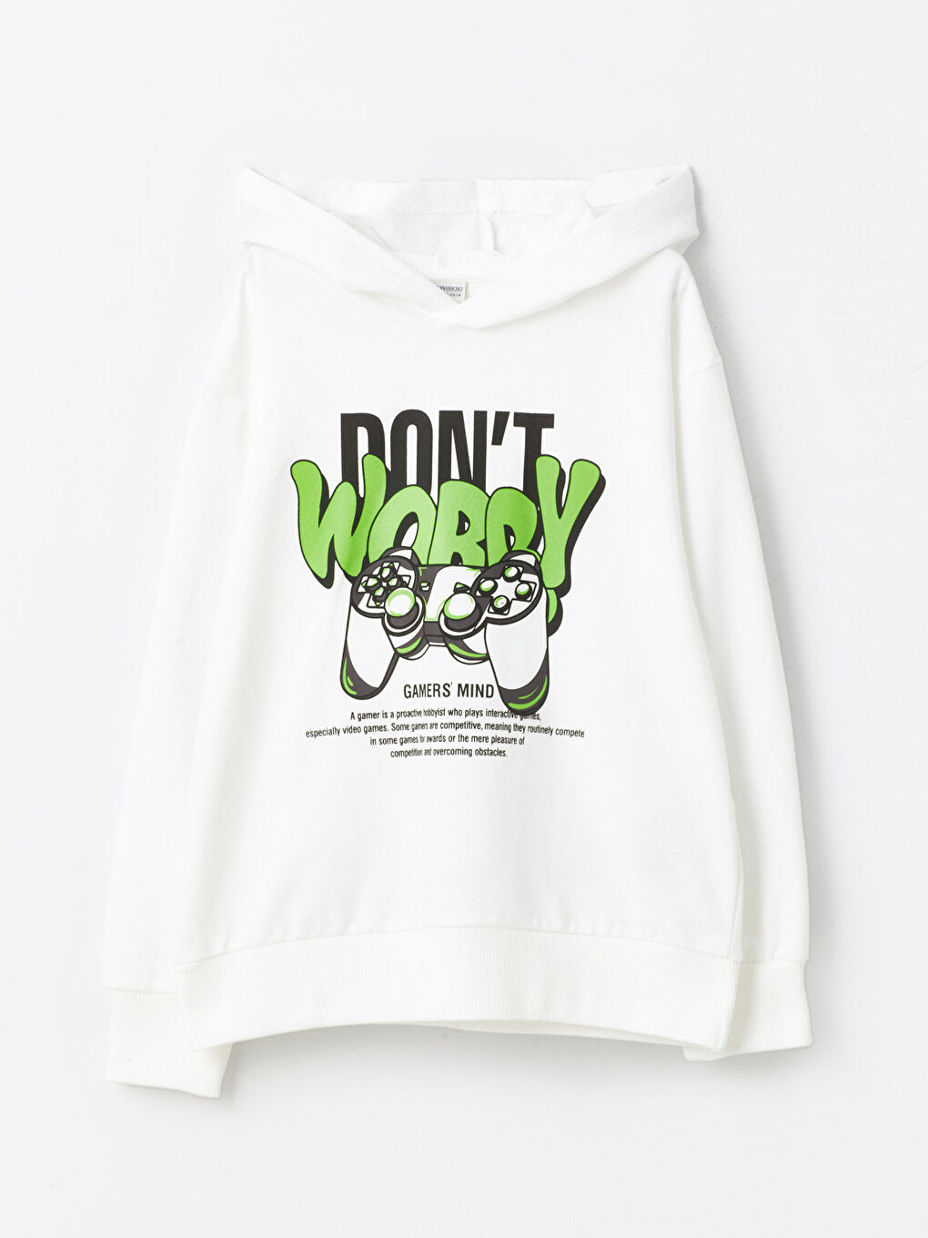 Printed Long Sleeve Boys Hoodie