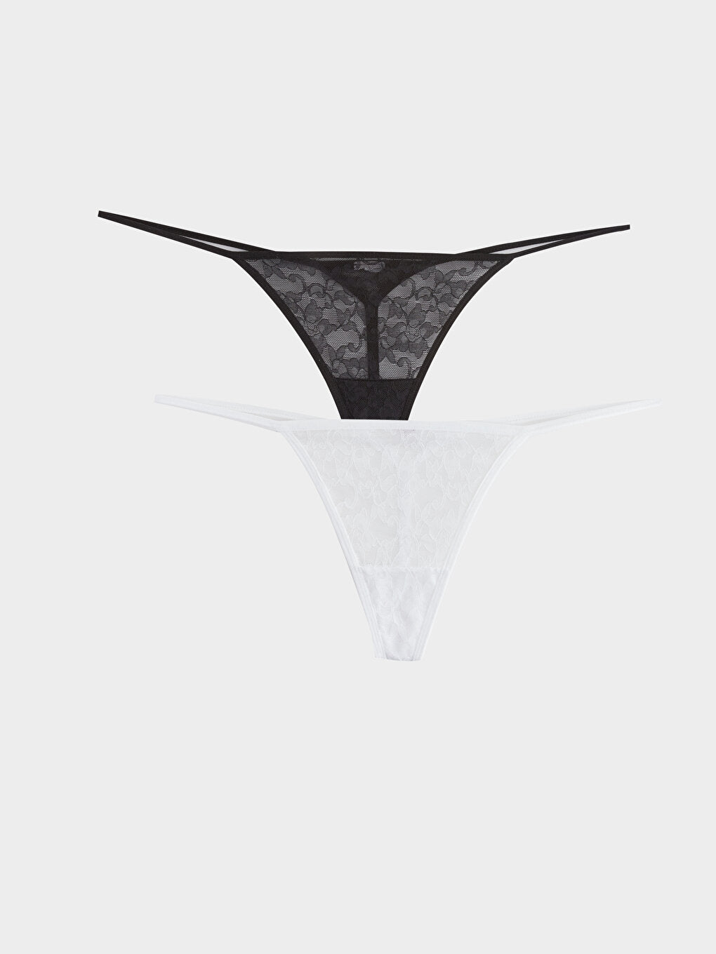 Lace Thong Panties 2 Pack