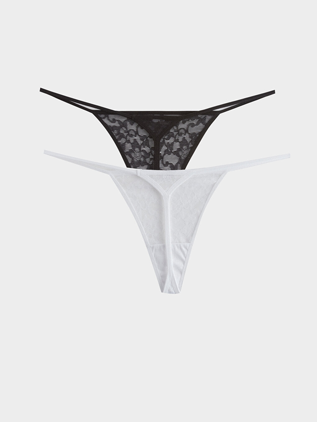 Lace Thong Panties 2 Pack