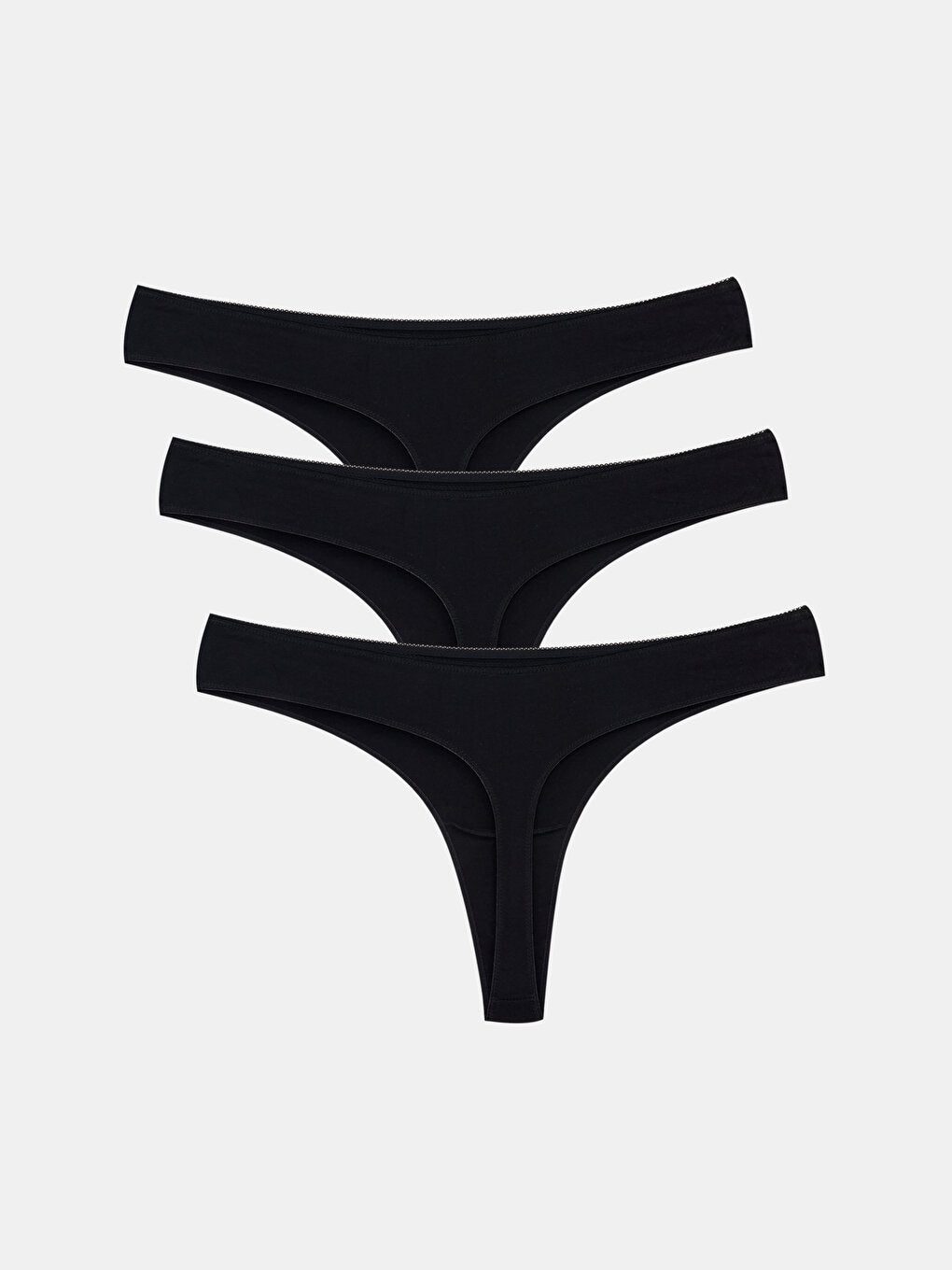 Plain Thong Panties 3 Pack