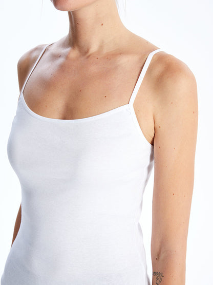 U-Neck Straight Strap Women's Undershirt