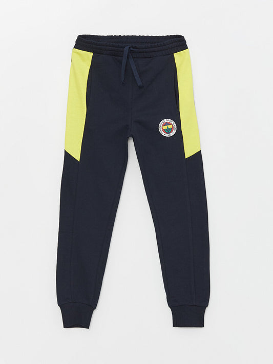 Elastic Waist Fenerbahçe Printed Boy's Jogger Sweatpants