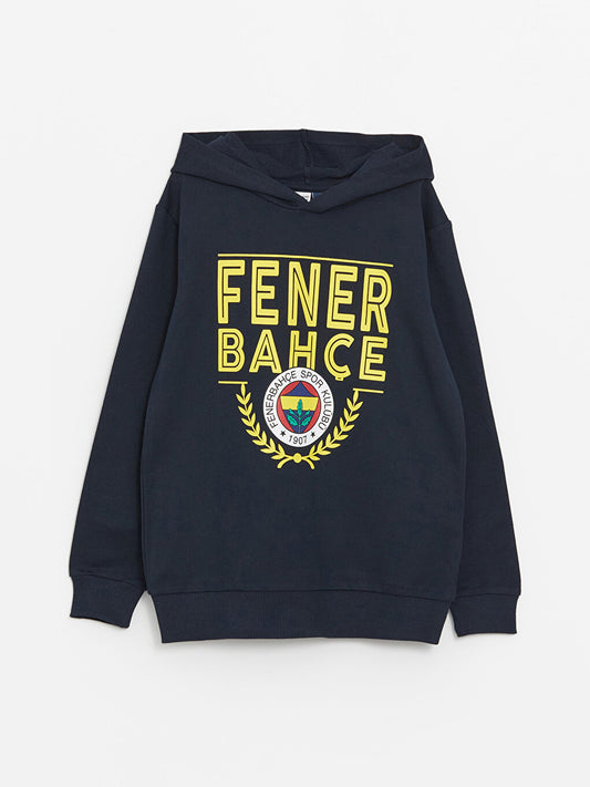 Fenerbahce Printed Long Sleeve Boys Hoodie