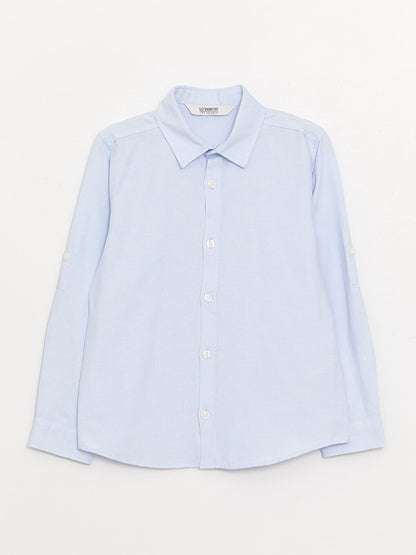 Basic Long Sleeve Boy's Shirt