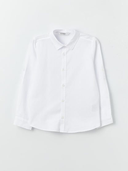 Basic Long Sleeve Boy's Shirt