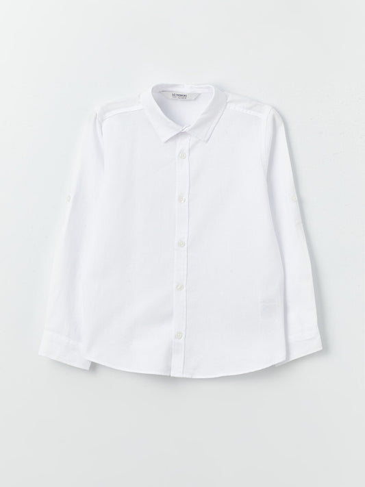 Basic Long Sleeve Boy's Shirt