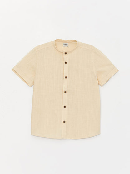 Judge Collar Basic Short Sleeve Boy's Shirt