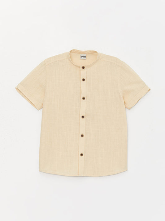 Judge Collar Basic Short Sleeve Boy's Shirt