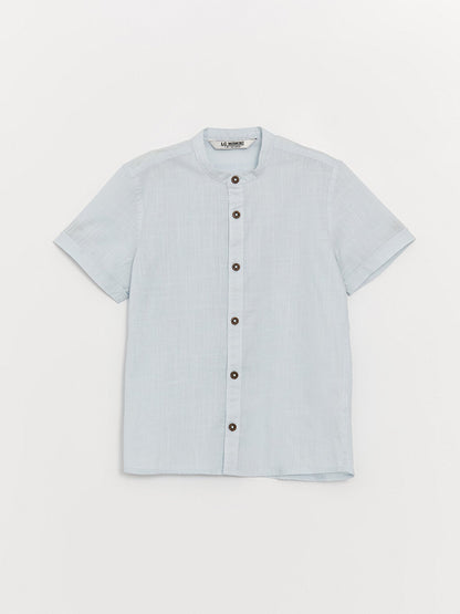 Judge Collar Basic Short Sleeve Boy's Shirt