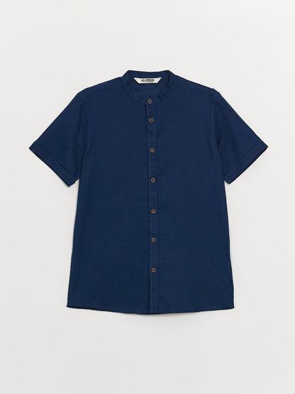 Judge Collar Basic Short Sleeve Boy's Shirt