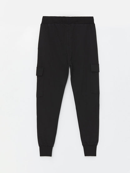 Boys' Cargo Sweatpants with Elastic Waist