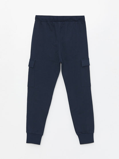 Boys' Cargo Sweatpants with Elastic Waist