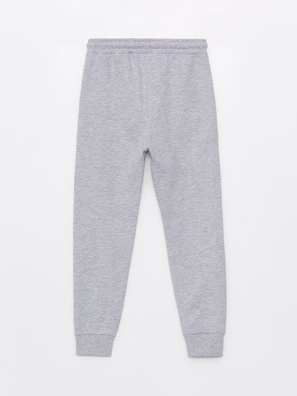 Printed Boys' Jogger Sweatpants with Elastic Waist