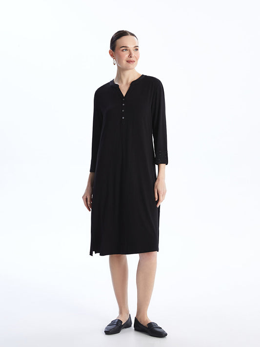 Women's Loose Collar Straight Dress