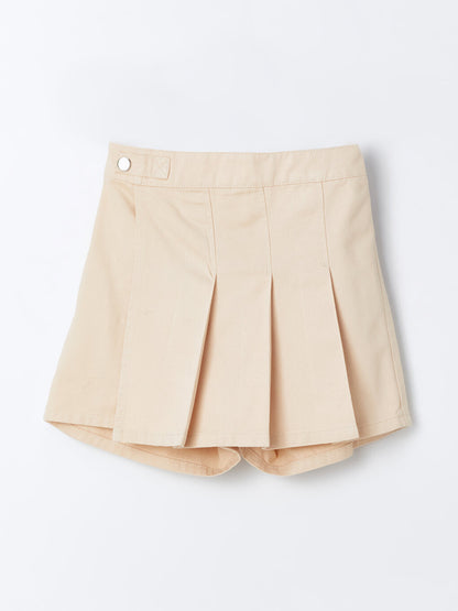 Girl's Short Skirt with Elastic Waist